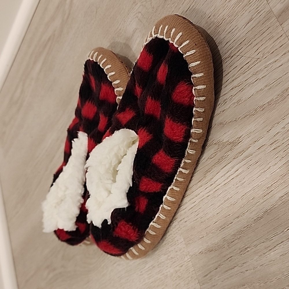 Plaid Indoor Soft Slippers